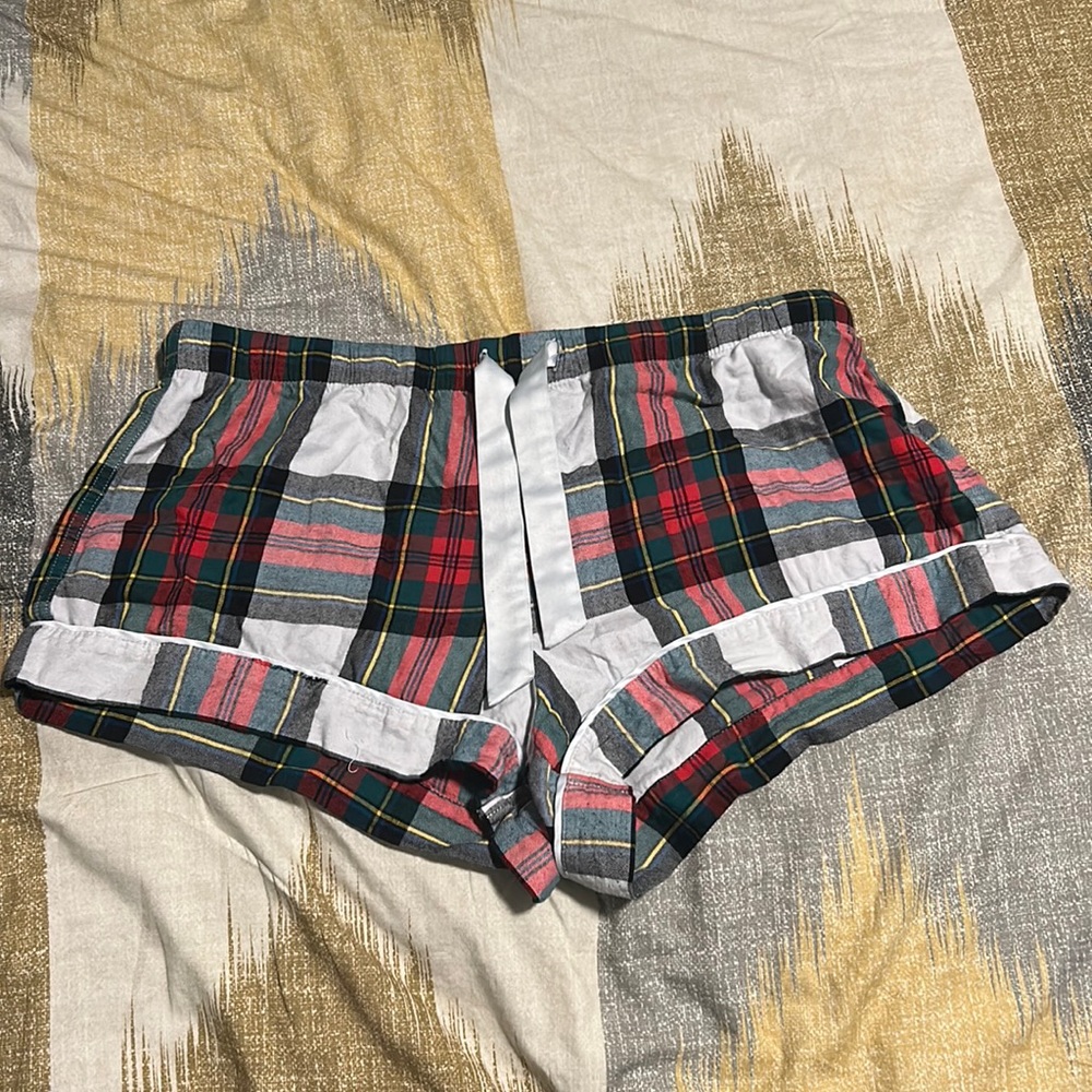 Victoria Secret pj shorts. They are a size medium.